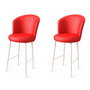 Hanah Home Uras - Rojo y Blanco (Set de 2 piezas)